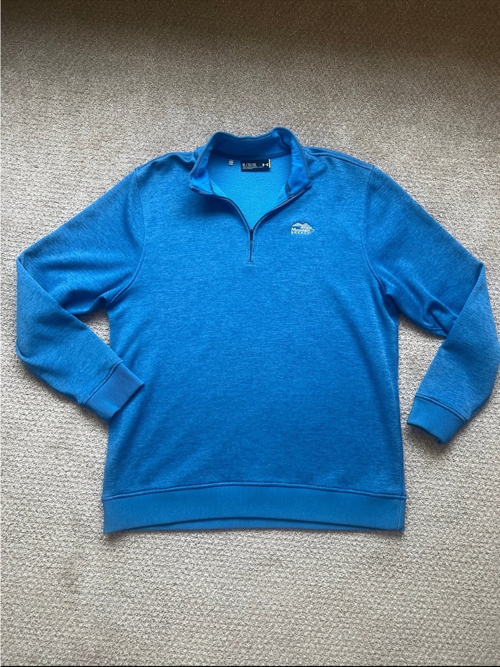 Under Armour Men's Bright Blue 1/4 Zip Sweater